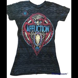 Affliction top size small worn once